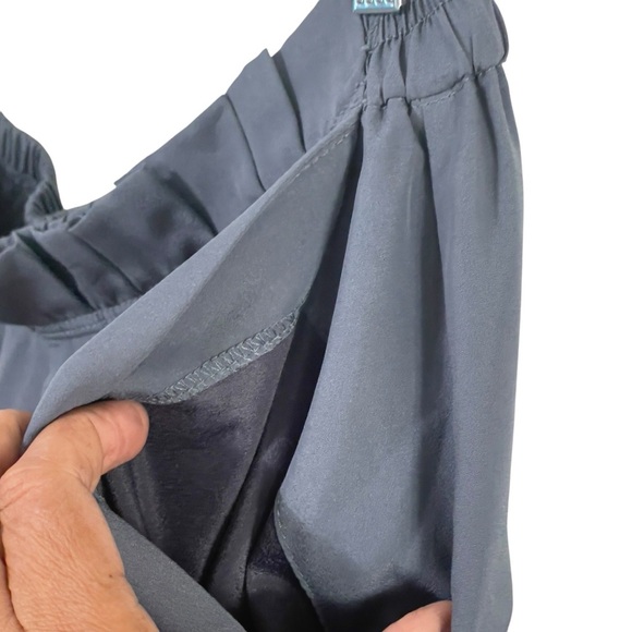 J. Crew Gray Pleated Midi Skirt, Size 14 - Picture 5 of 12